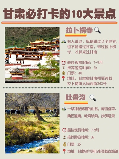 甘肃旅游必去十大景点（甘肃旅游必去十大景点兰州）