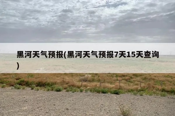 黑河天气预报15天查询（黑河天气预报15天查询结果）