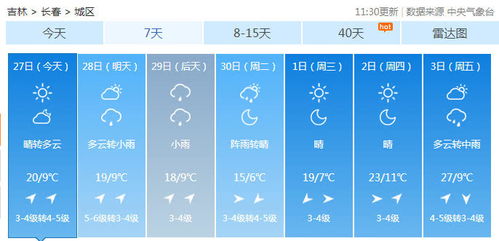 吉林天气预报15天（吉林天气预报15天查询一周舒兰）