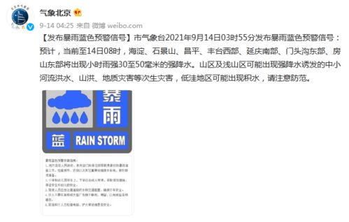 北京天气预警发布最新(北京提前发布暴雨预警) 北京天气预警发布最新(北京提前发布暴雨预警)